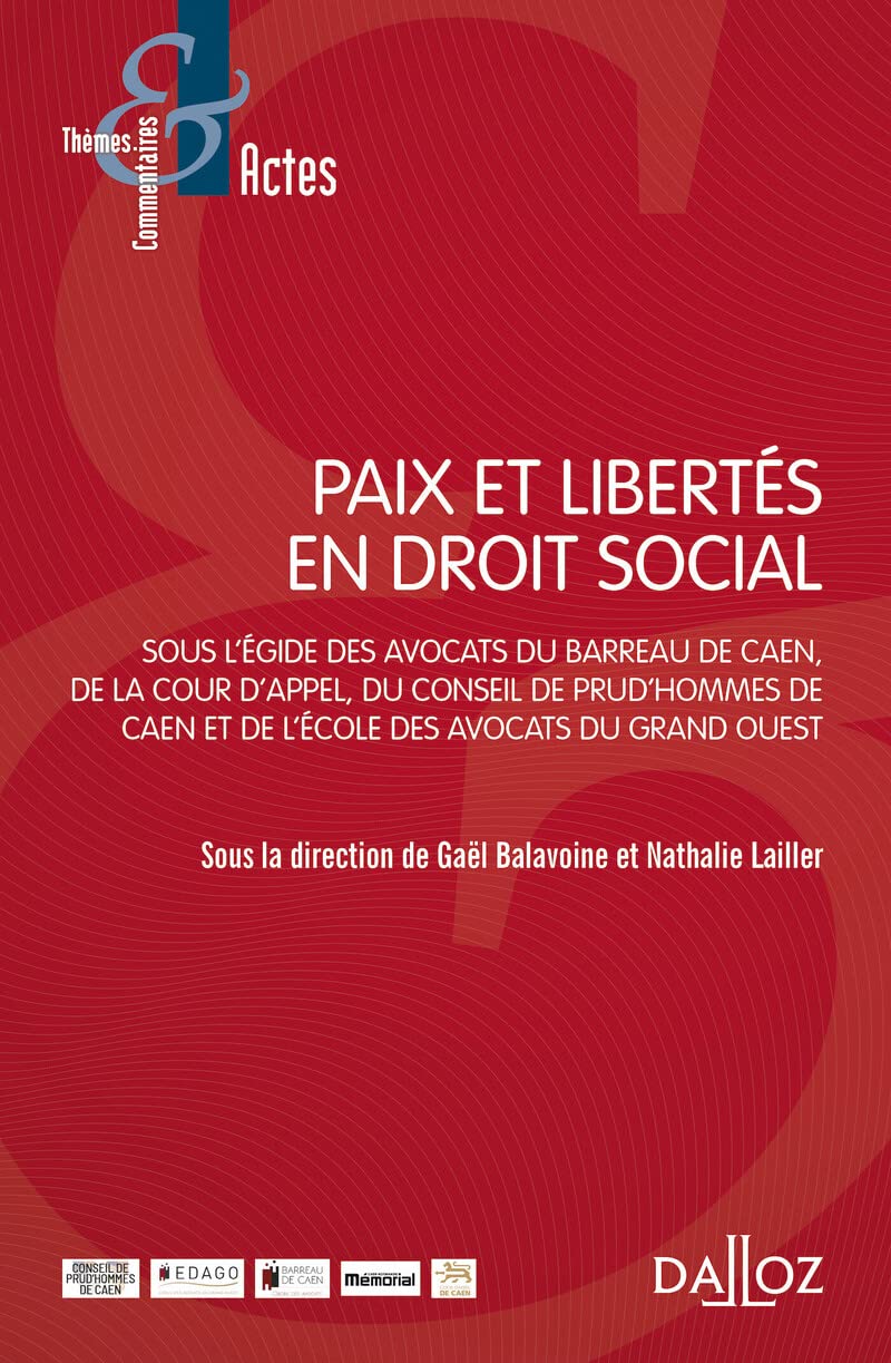Paix et Libertés en droit social Law