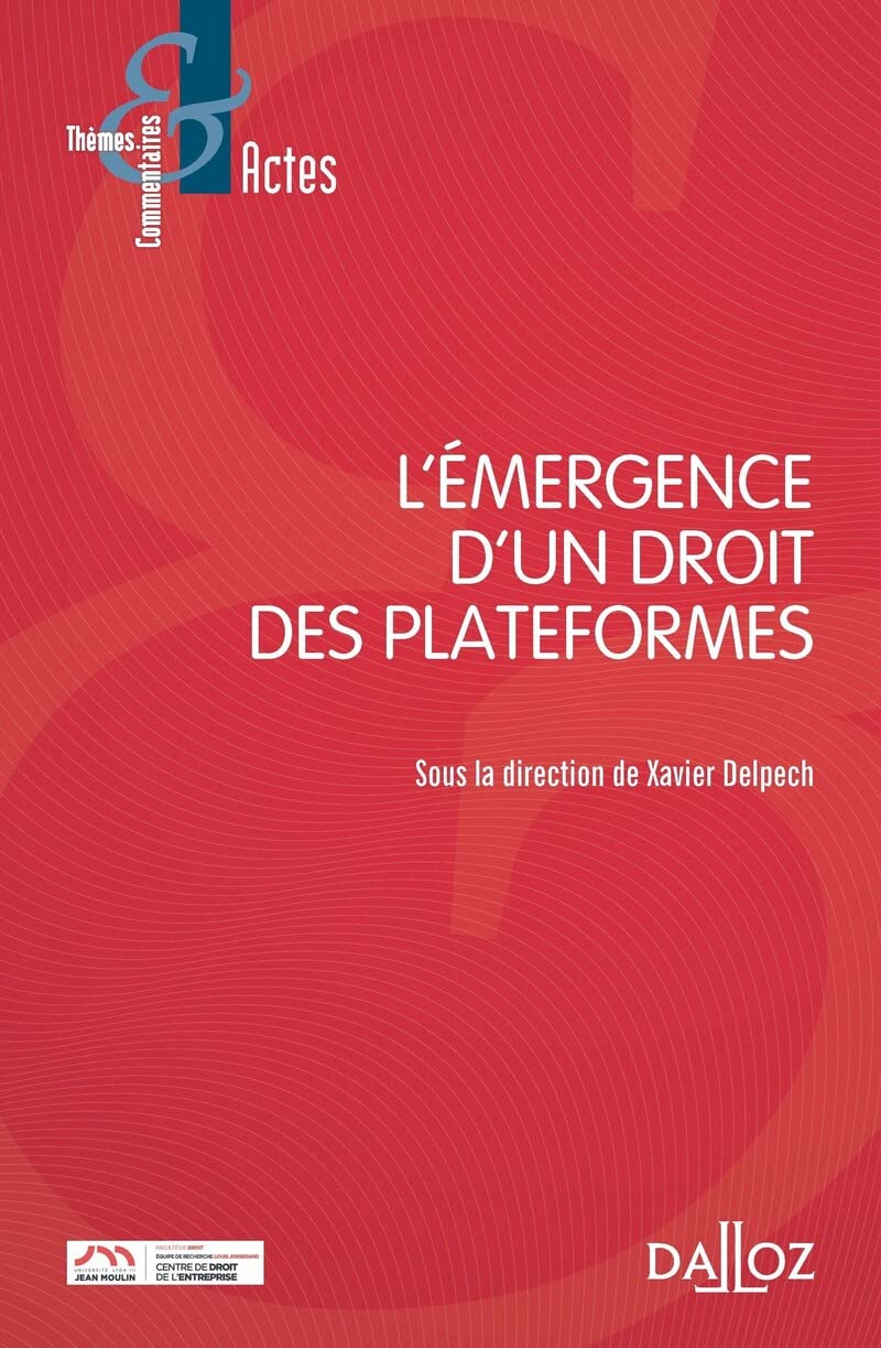 L'émergence d'un droit des plateformes book