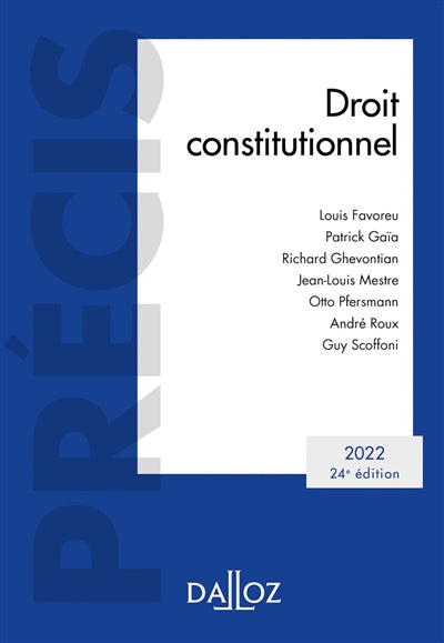Product Image: Droit constitutionnel 2022