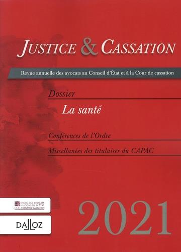 Product Image: Justice & cassation, n° 2021. La santé