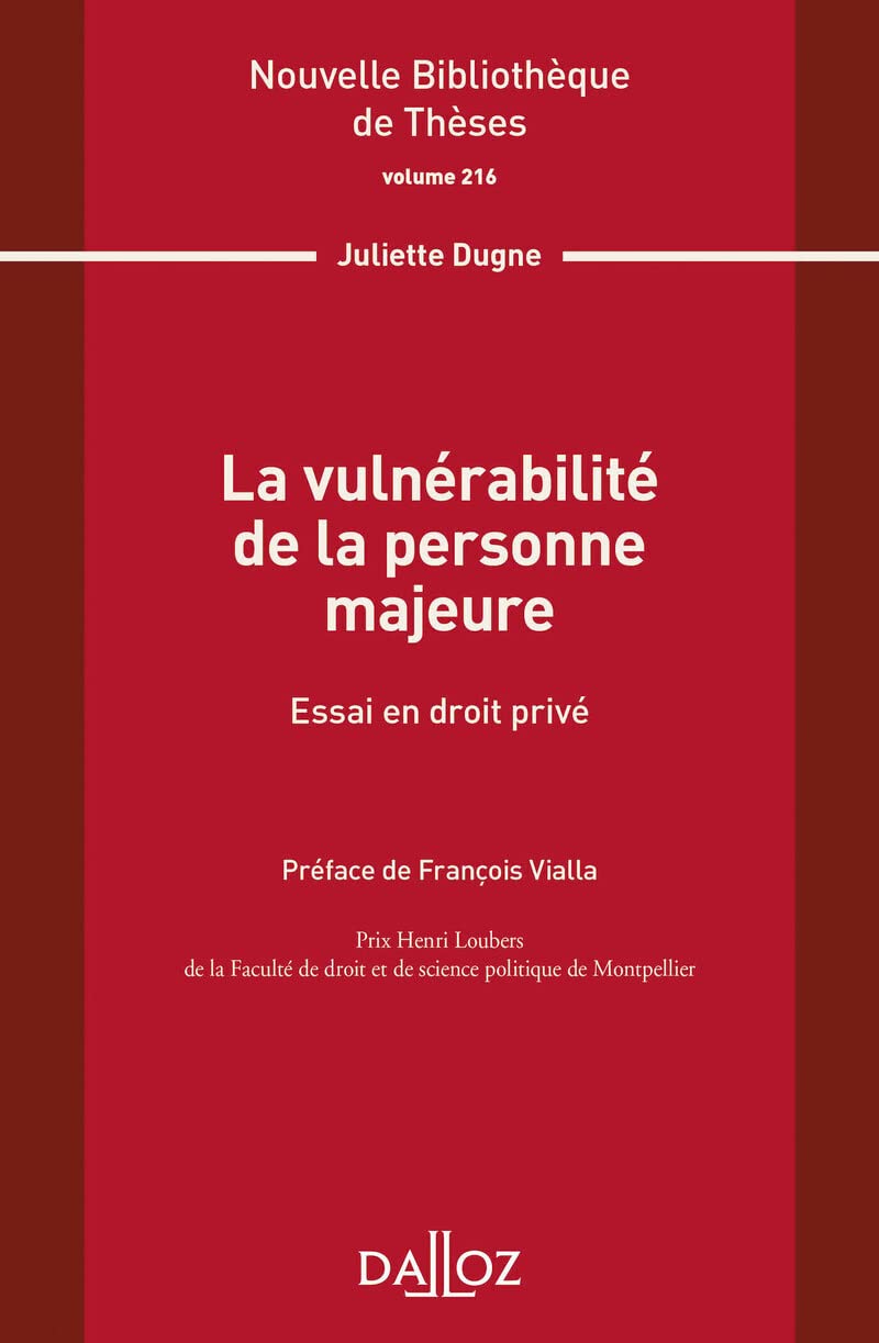 La vulnérabilité de la personne majeure - Volume 216 book