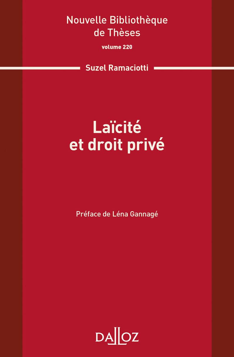 Laïcité et droit privé - Volume 220 (220) Law