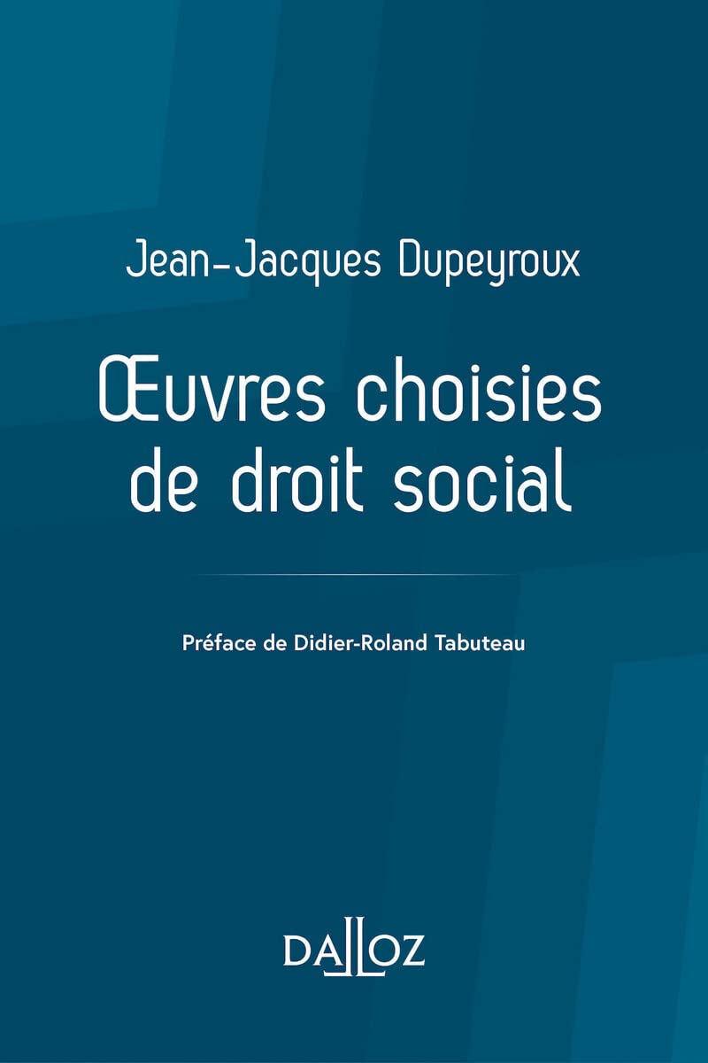 Oeuvres choisies de droit social book