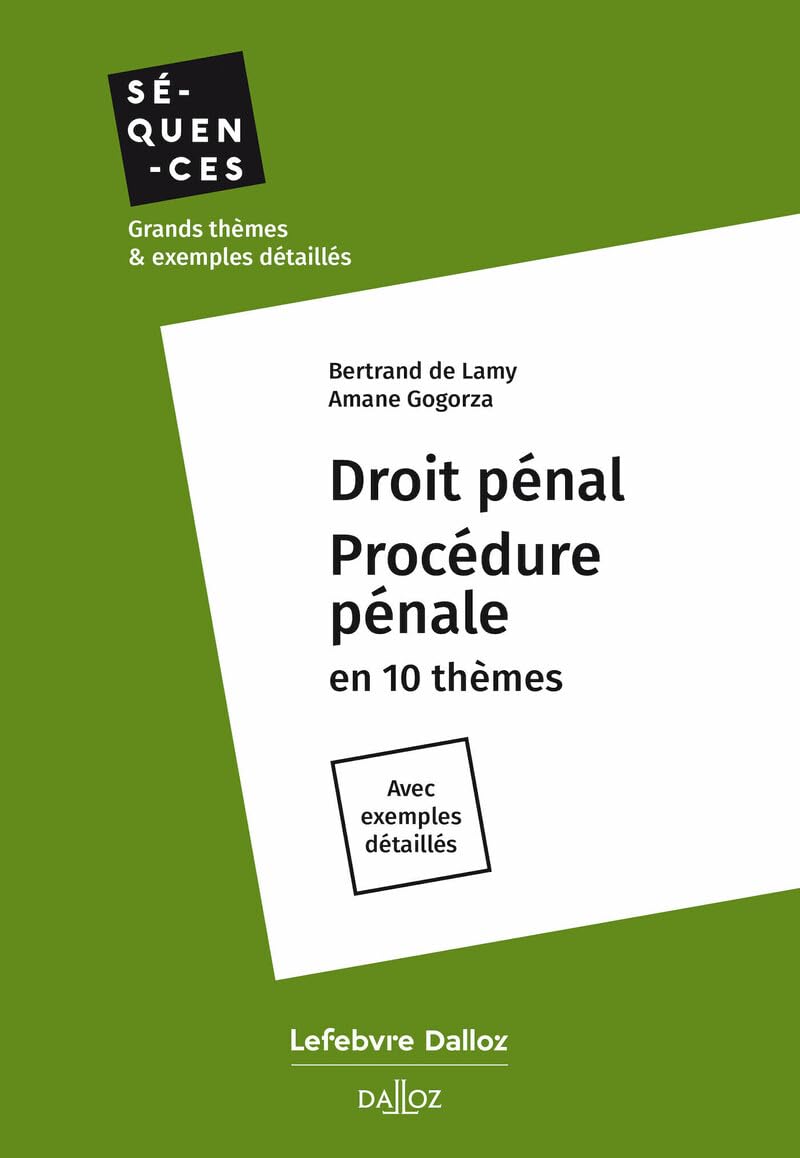 Droit pénal Procédure pénale book