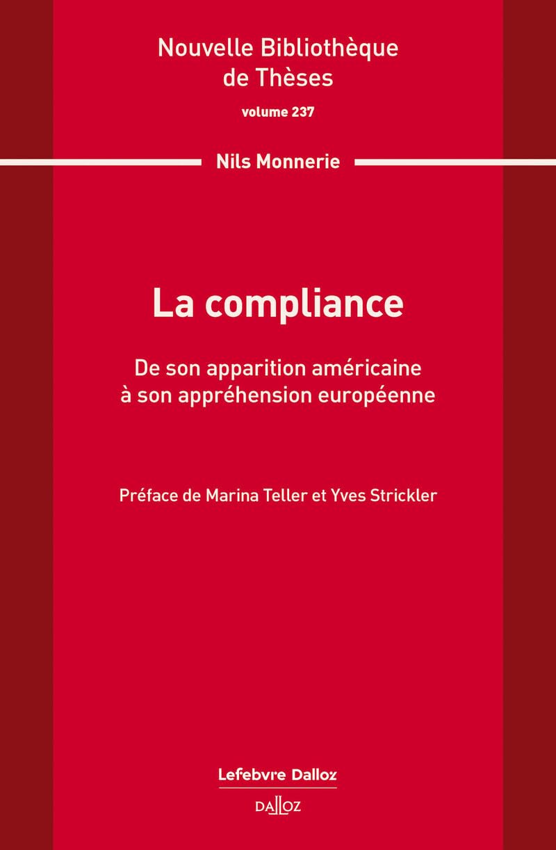 La compliance. Volume 237 - De son apparition américaine à son appréhension européenne book