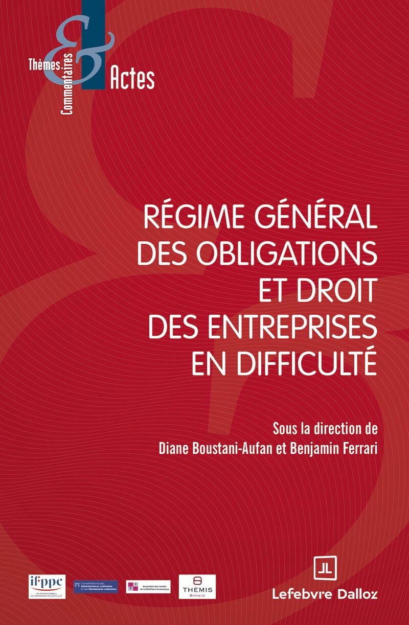Régime général des obligations et droit des entreprises en difficulté book