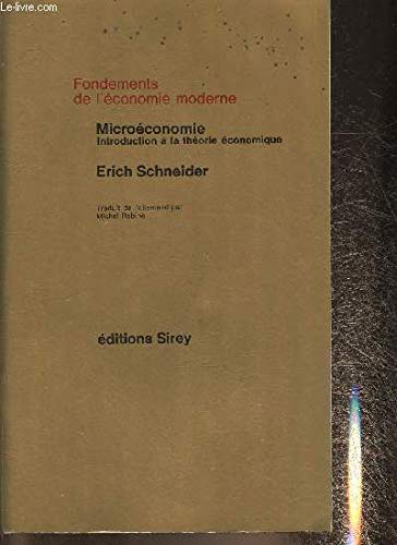 Microéconomie, introduction à la théorie économique book