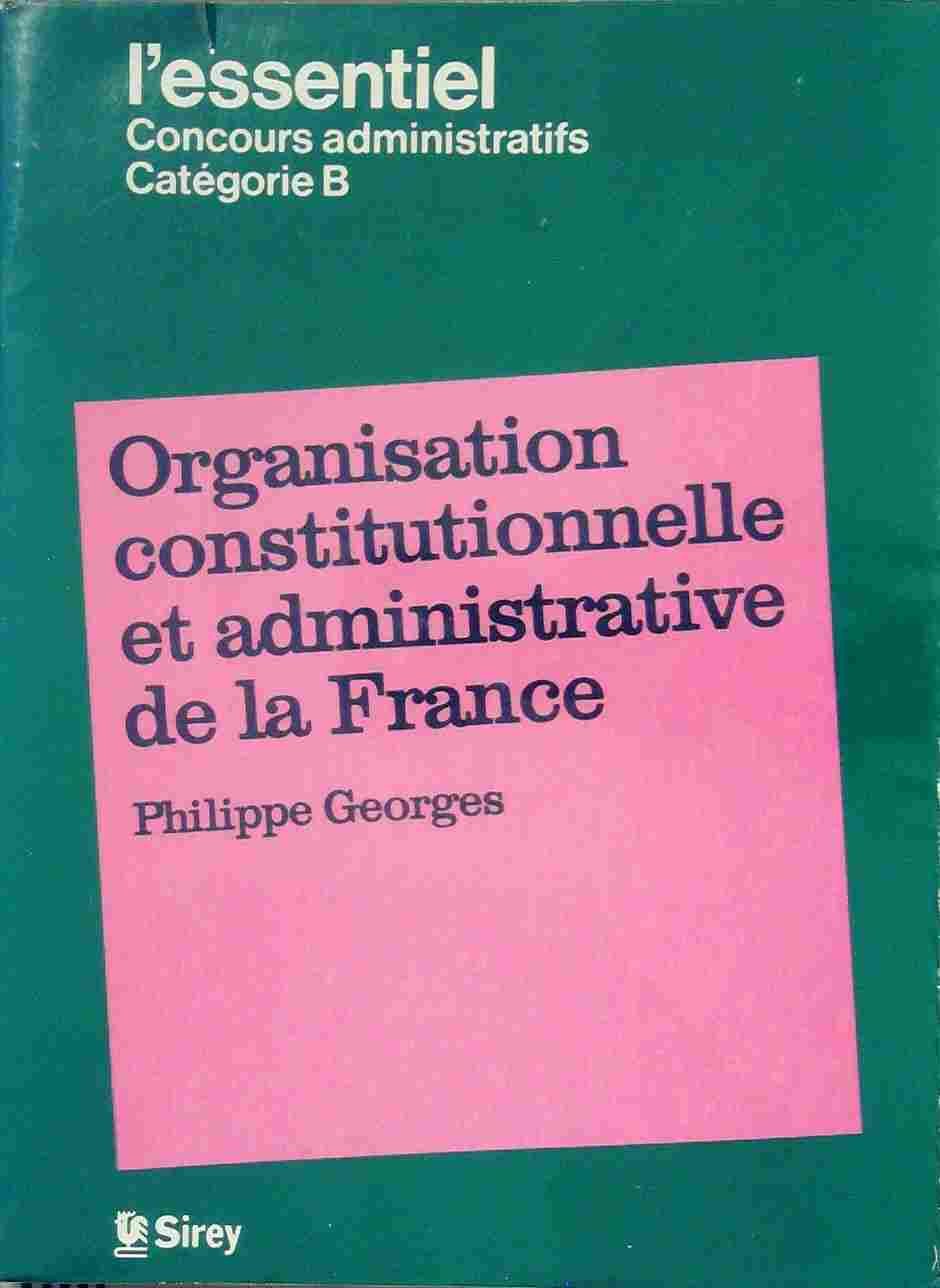 Organisation constitutionnelle et administrative de la France Books