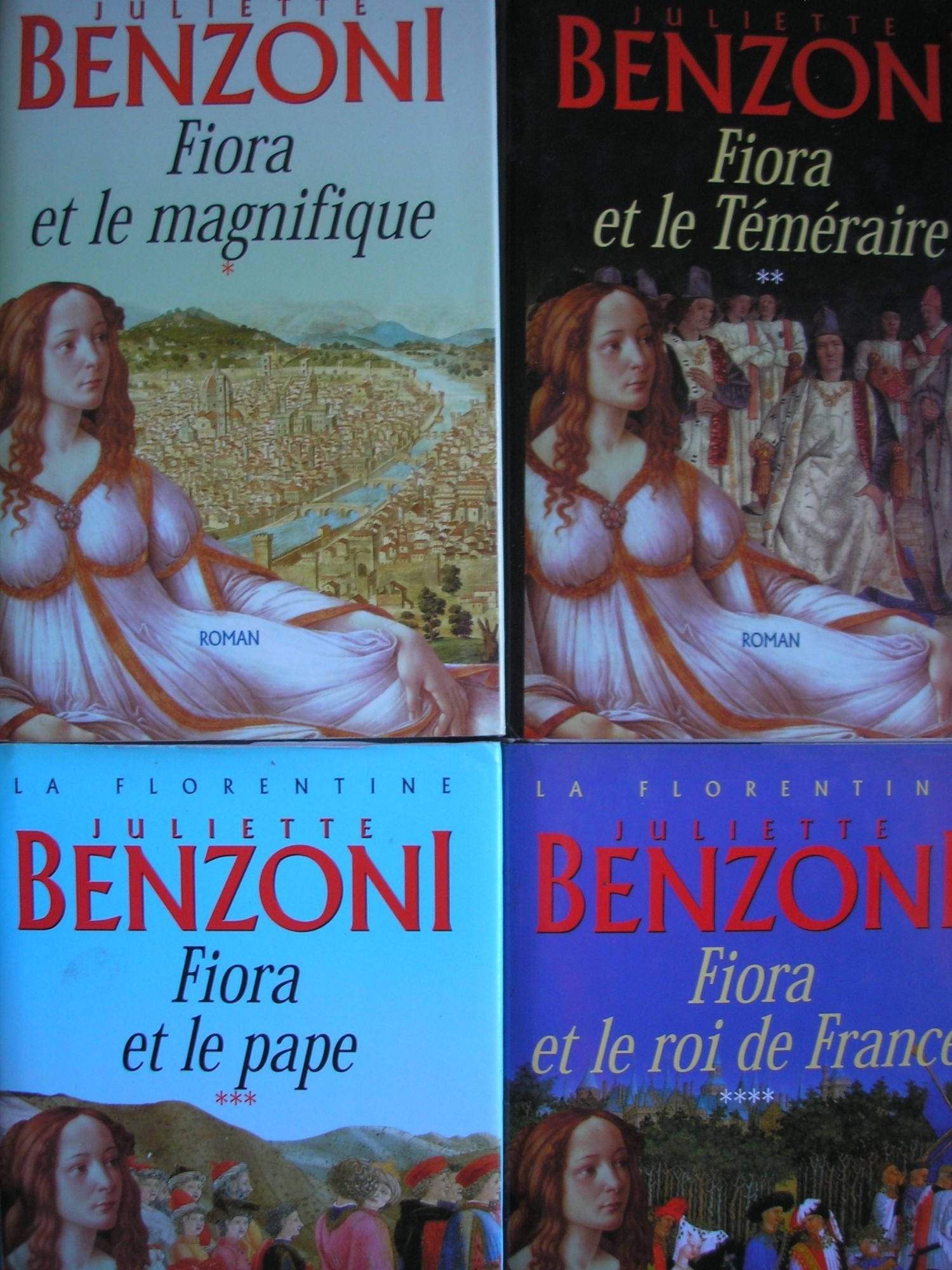 la florentine en 4 tomes : T1 fiora et le magnifique - T2 fiora et le téméraire - T3 fiora et le pape - T4 fiora et le roi de france book