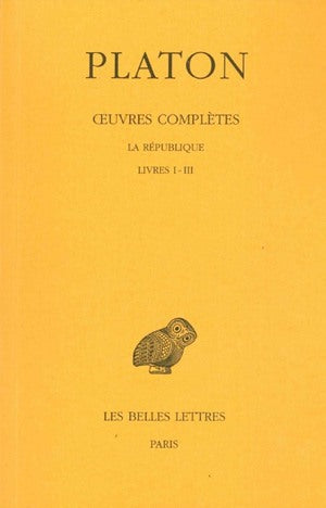 Oeuvres complètes. Vol. 6. La République : livres I-III book