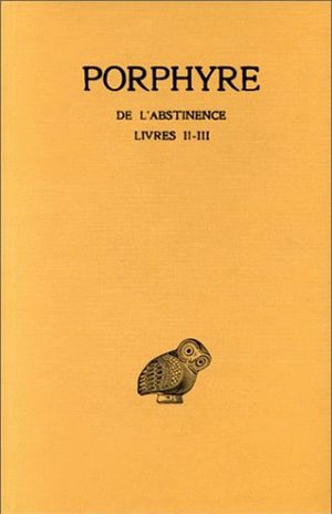 De l'abstinence. Vol. 2. Livre II et III book