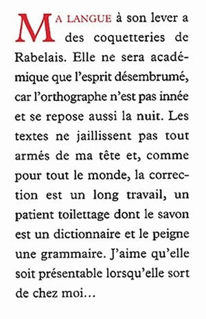 Voyage autour de ma langue Contemporary literature