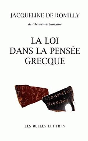 La loi dans la pensée grecque : des origines à Aristote Social Sciences