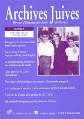 Archives juives, n° 37-2. L'affaire Finaly : pistes nouvelles book