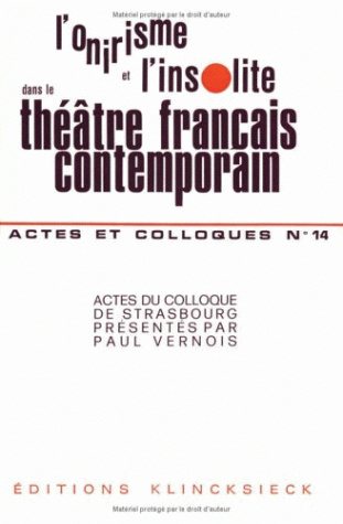 L'Onirisme et l'insolite dans le théâtre français contemporain book