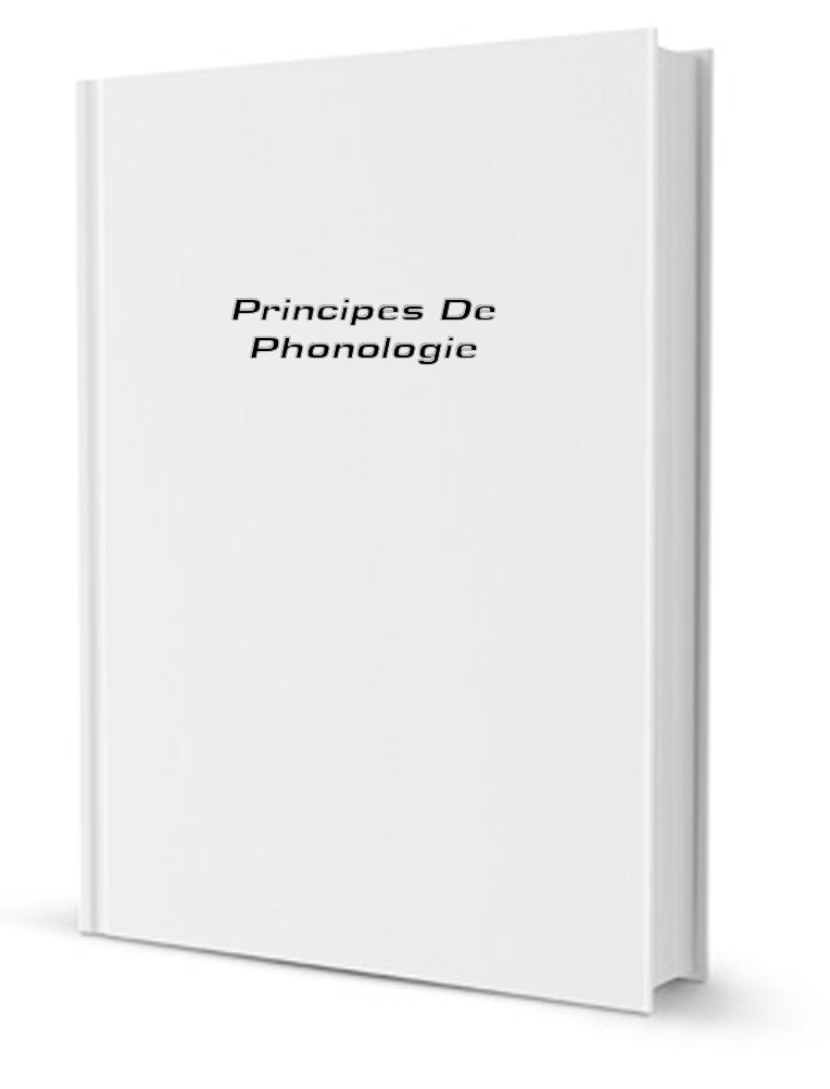 Principes de phonologie Books