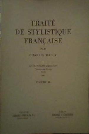 Traite de stylistique française Books