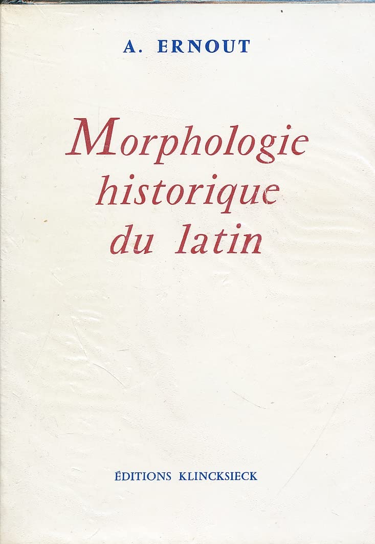 Morphologie historique du latin Books