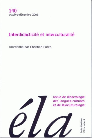 Etudes de linguistique appliquée, n° 140. Interdidacticité et interculturalité Contemporary literature