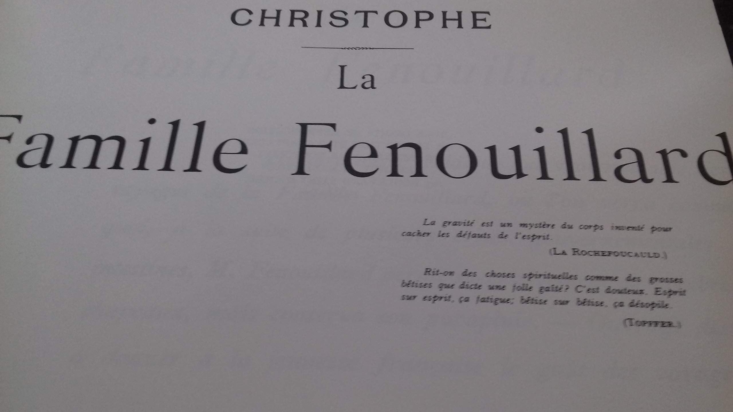 La Famille Fenouillard. Reproduction de l’édition originale de 1893 augmentée de culs-de-lampe dessinés spécialement par Christophe pour lédition en noir de 1895 , Armand Colin, 1977 book