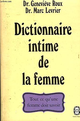 Dictionnaire intime de la femme Books