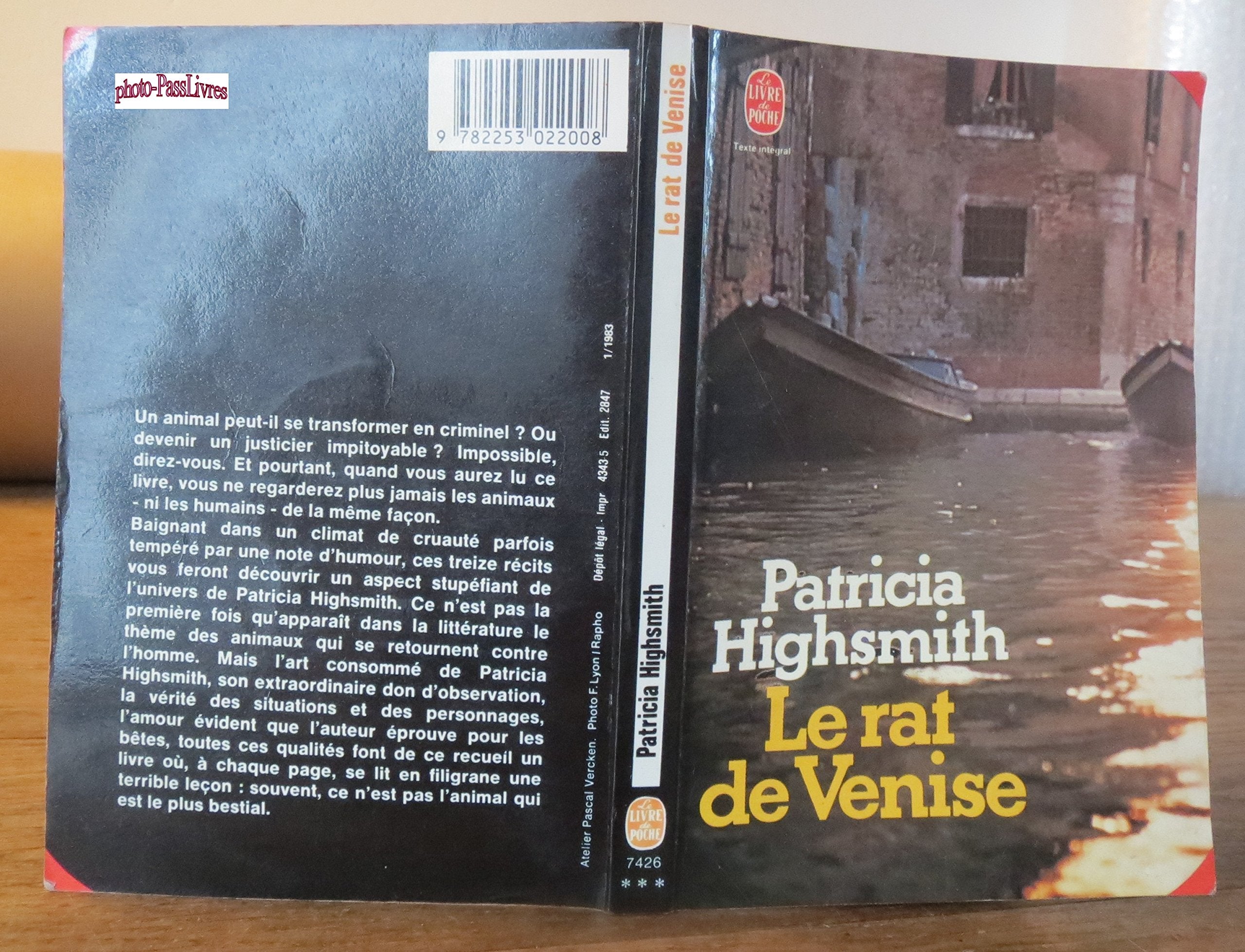 Le rat de venise : et autres histoires de criminalite animale a l'intention des amis des betes (007426) Books
