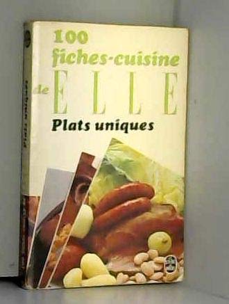 100 fiches cuisine de "elle" / plats uniques (Ldp Prat.Coul.) Books