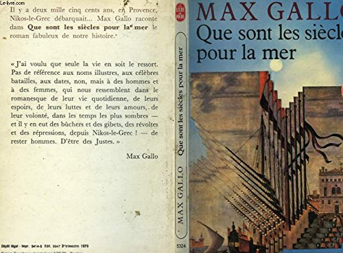 Que sont les siècles pour la mer (Le Livre de poche) Books