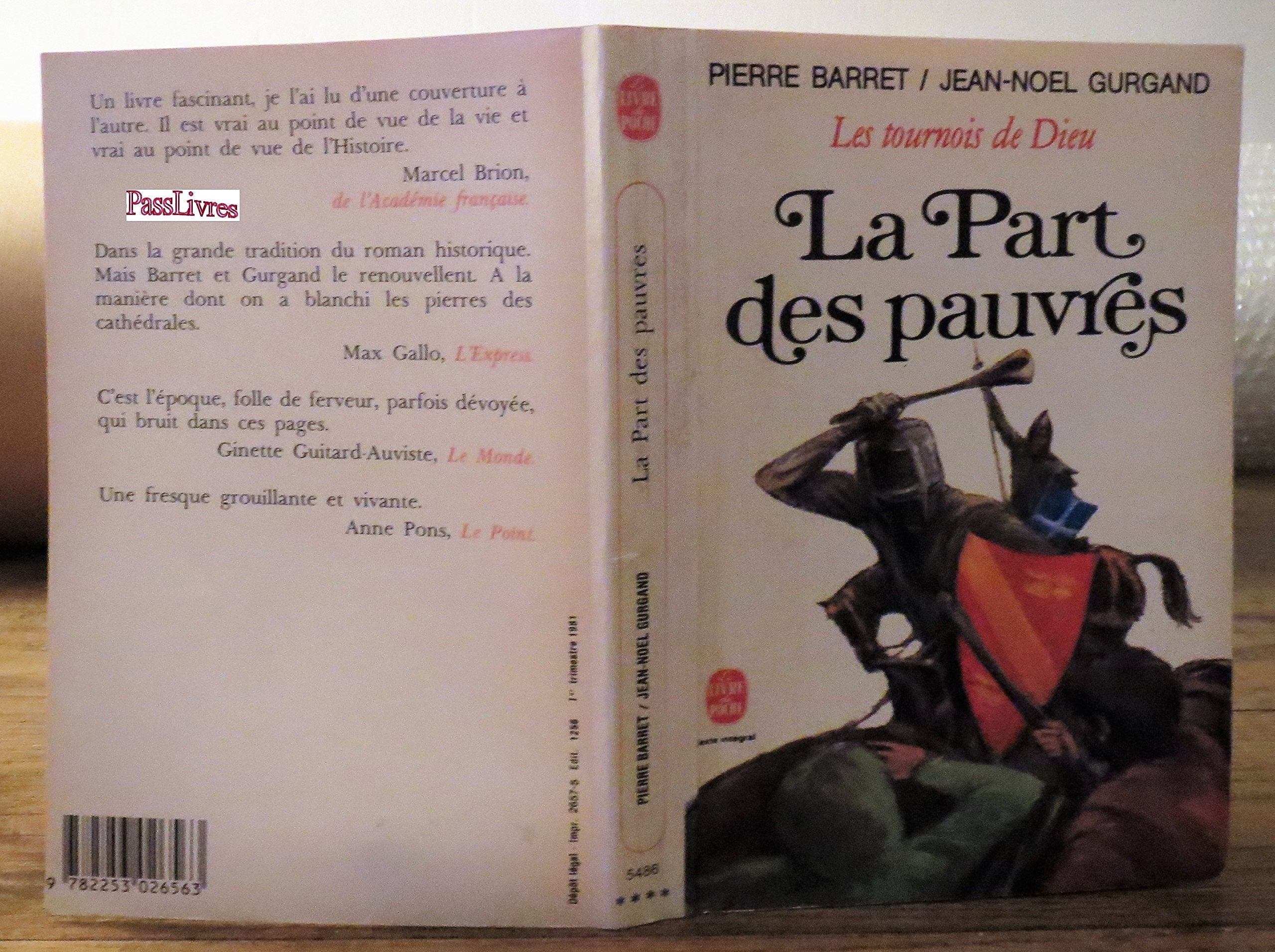 La Part Des Pauvres (Les Tournois De Dieu II) Books