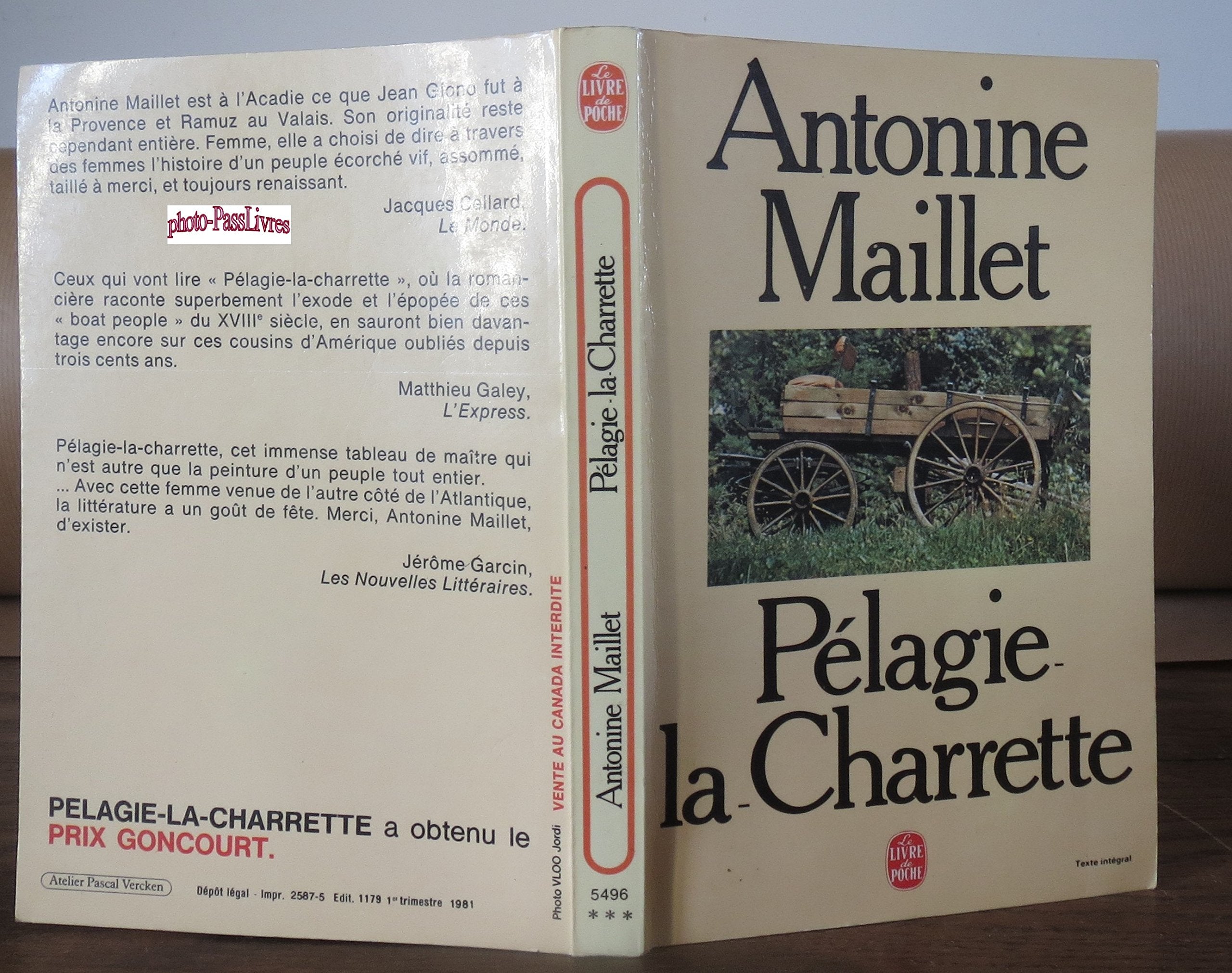 Pelagie-la-charrette (Ldp Littérature) Books