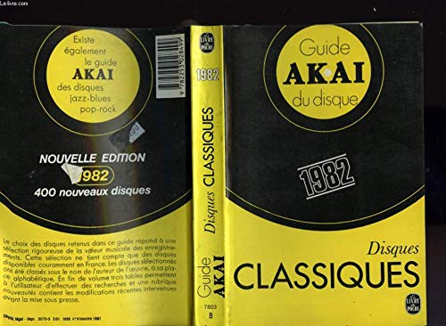 Guide Akaï du disque (Le Livre de poche) book