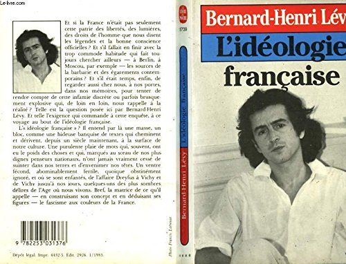 L'idéologie française (005739) Books