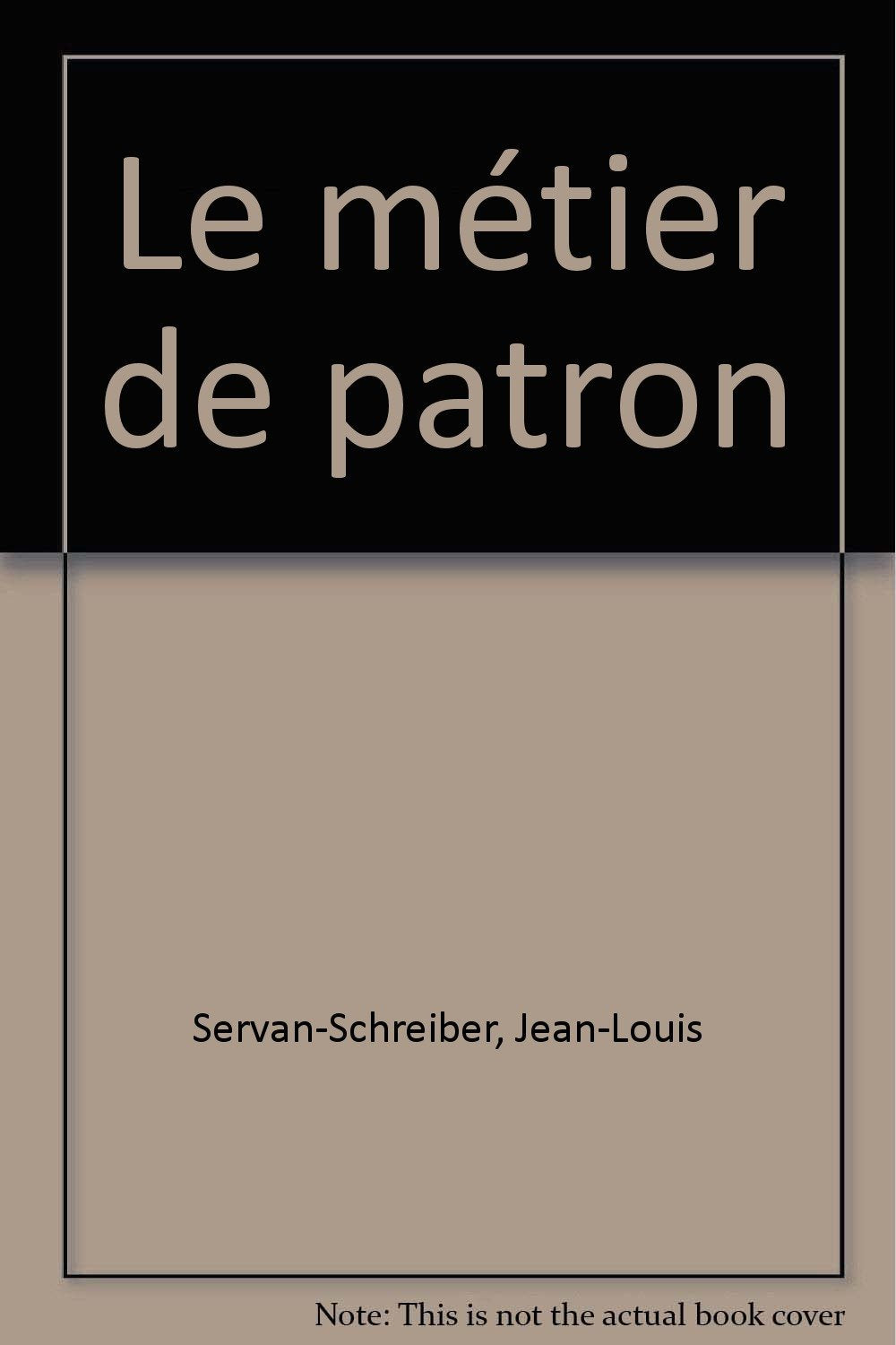 Le métier de patron Books