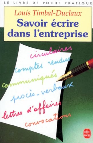 Savoir écrire dans l'entreprise Books
