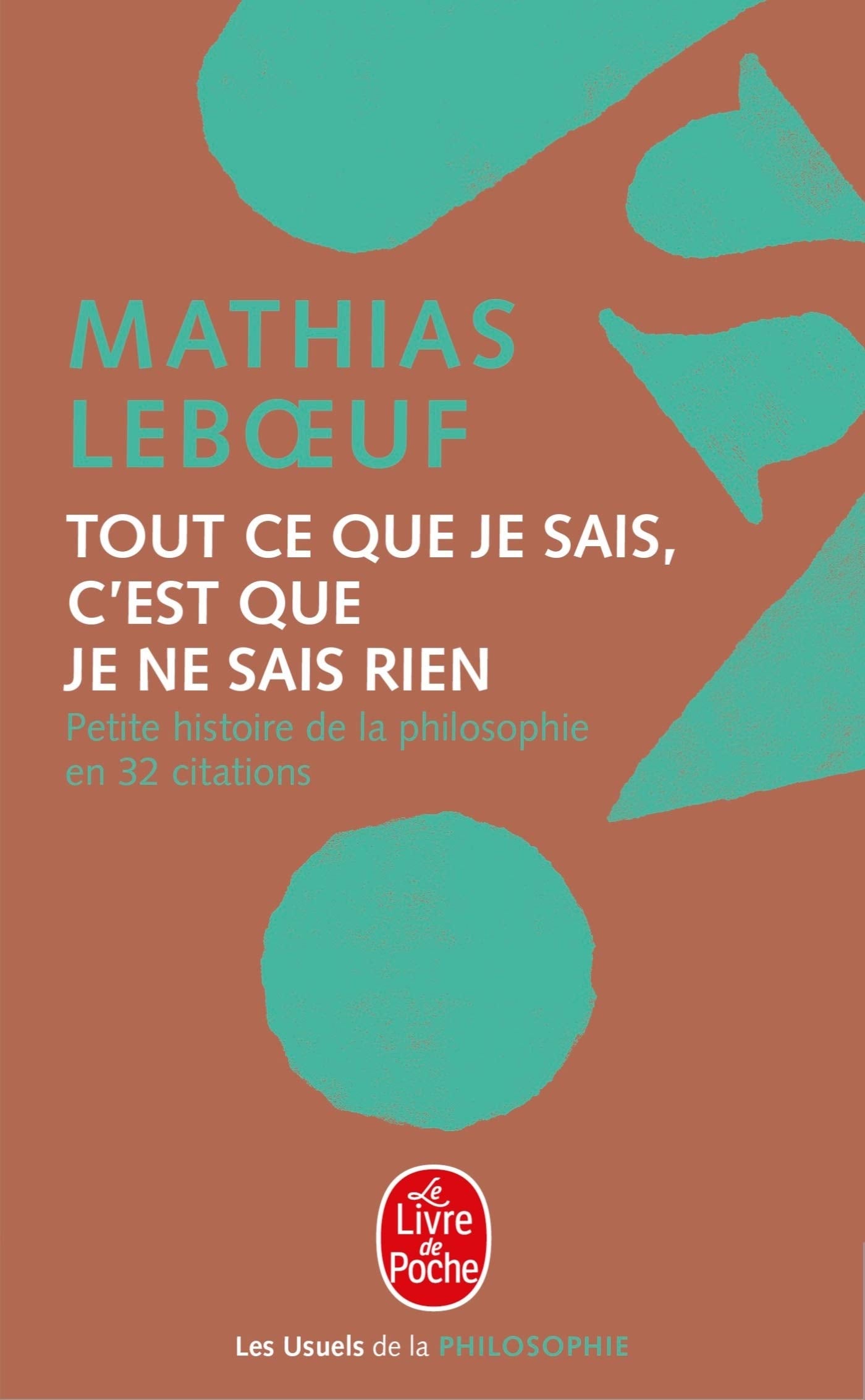 Tout ce que je sais, c'est que je ne sais rien book