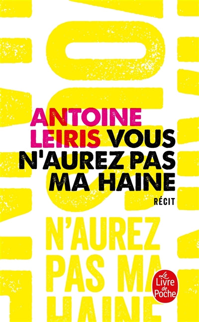 Product Image: Vous n'aurez pas ma haine