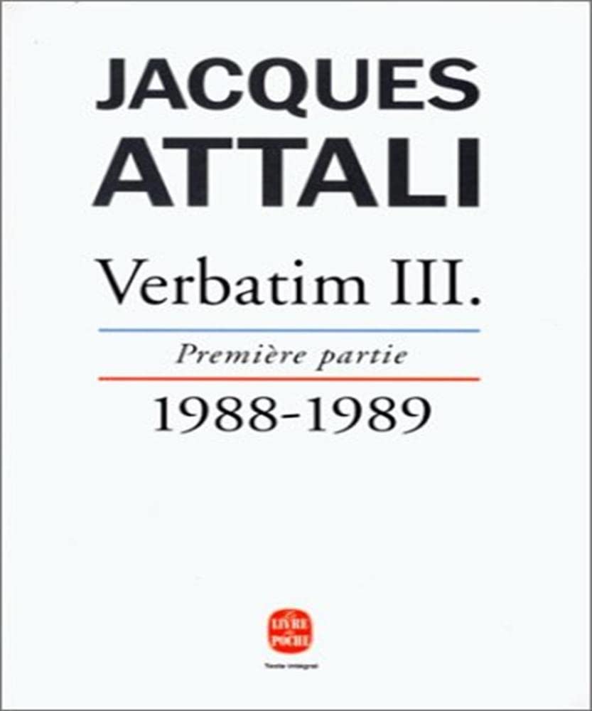 Verbatim III, première partie : Chronique des années 1988-1989 Books