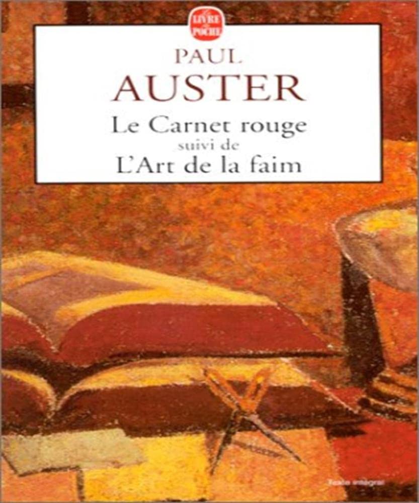 Le Carnet rouge, suivi de "L'Art de la faim" book