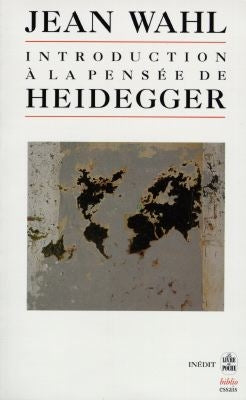 Introduction à la pensée d'Heidegger : cours donnés en Sorbonne de janvier à juin 1946 book