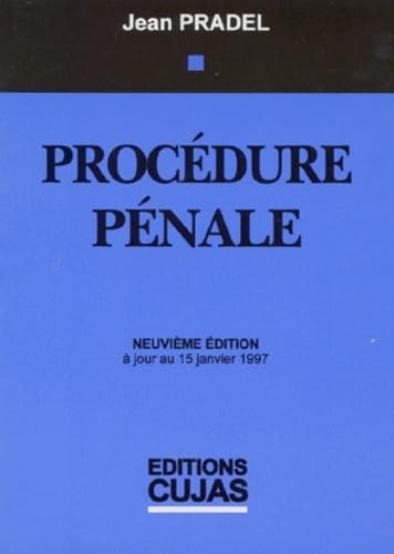 Droit pénal: Tome 2, Procédure pénale, à jour au 15 janvier 1997 Books