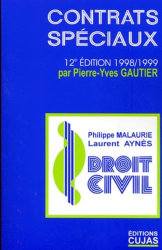 Les Contrats Speciaux. 12eme Edition book