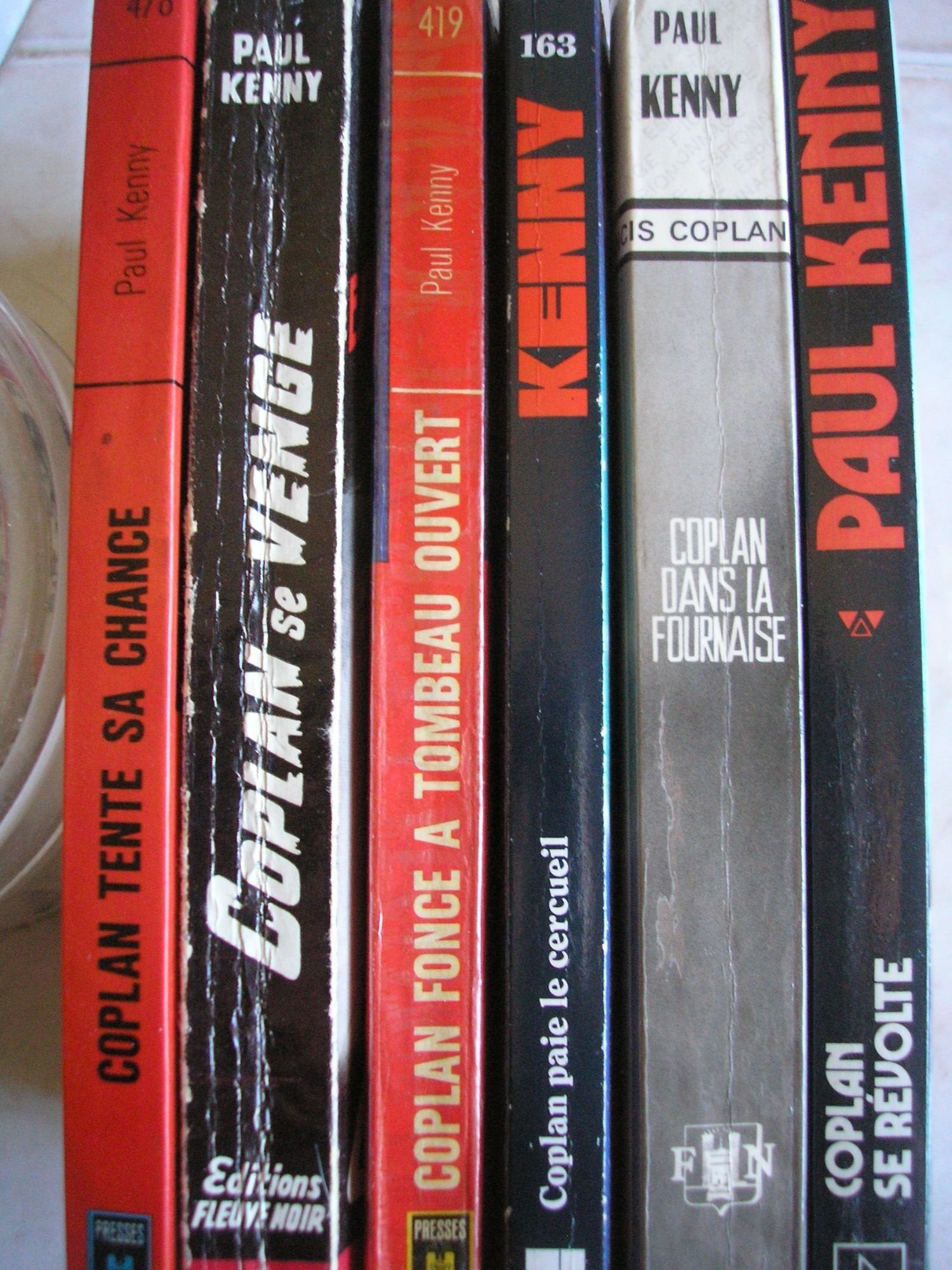 paul kenny - lot 6 livres : coplan se révolte - coplan dans la fournaise - coplan paie le cercueil - coplan fonce a tombeau ouvert - coplan se venge - coplan tente sa chance book