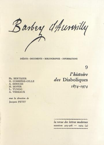 Barbey d'Aurevilly. Vol. 9. L'histoire des Diaboliques book