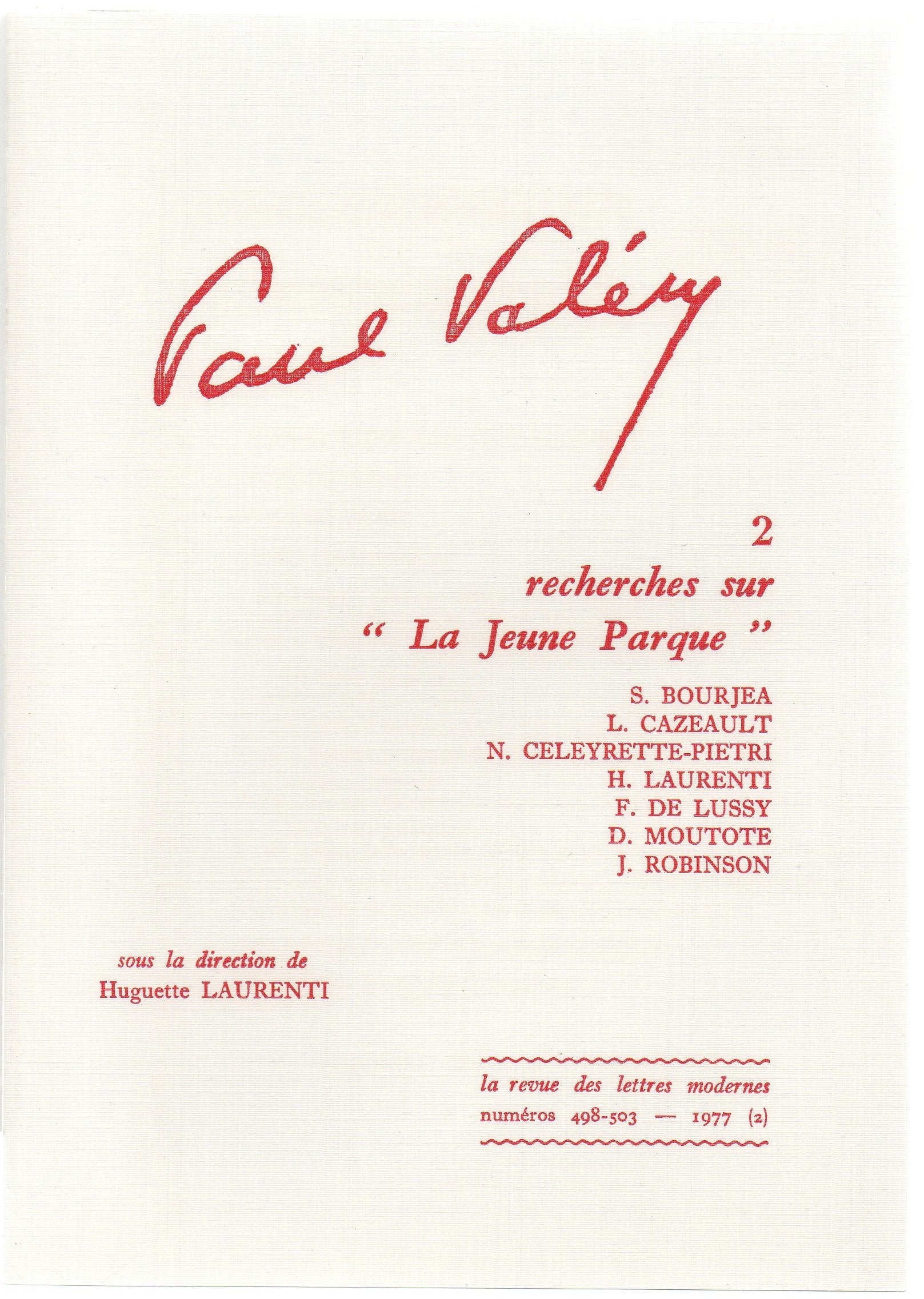 Paul Valéry. Vol. 2. Recherches sur la Jeune parque book