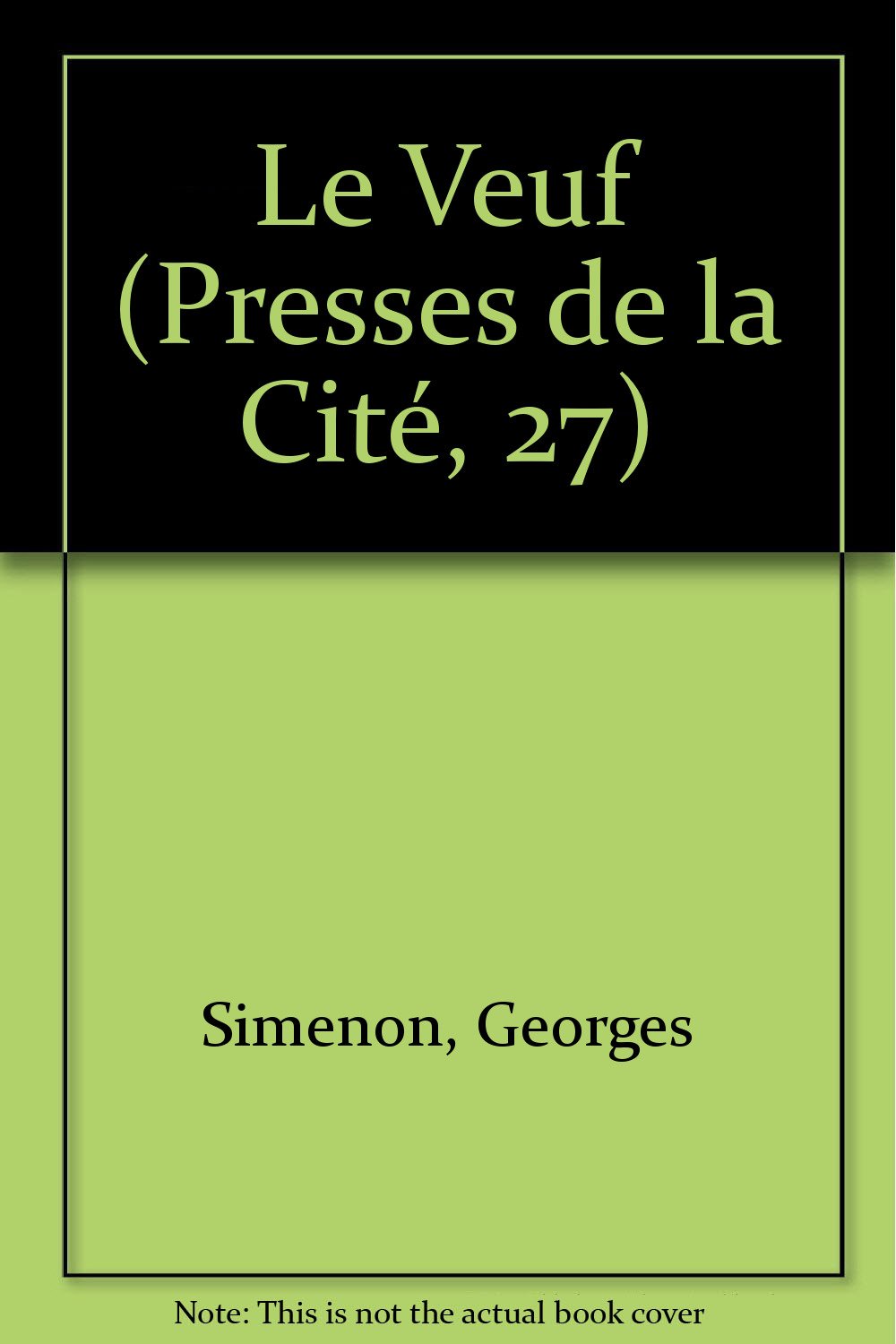 Le Veuf (Simenon) Books
