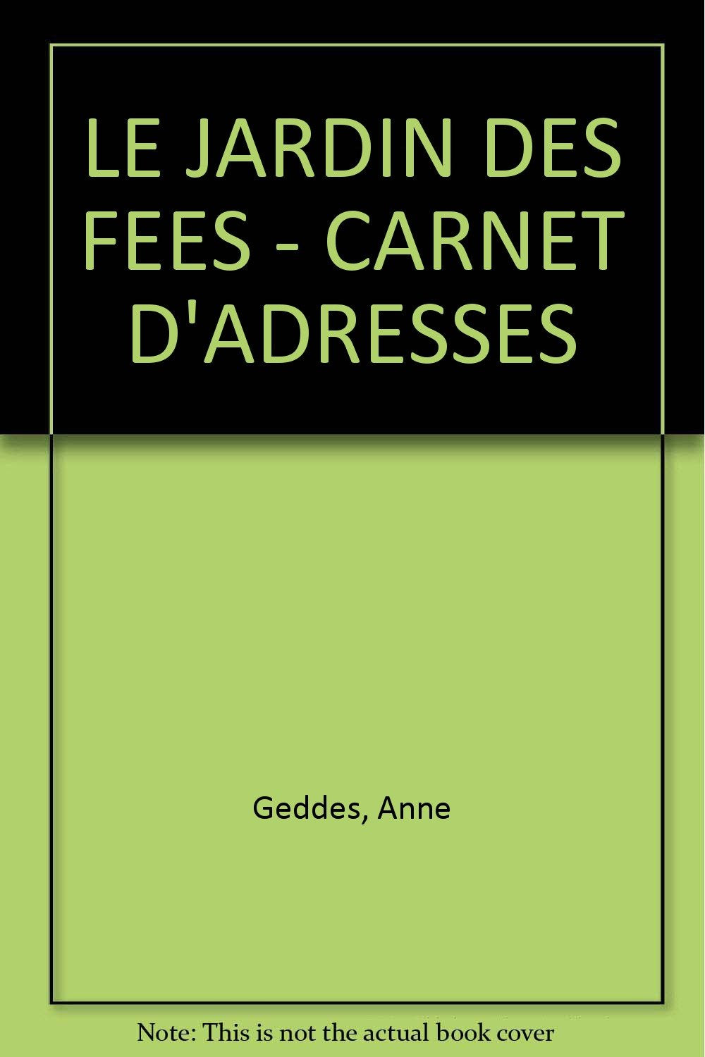 Carnet d'adresses "Le Jardin des fées" book