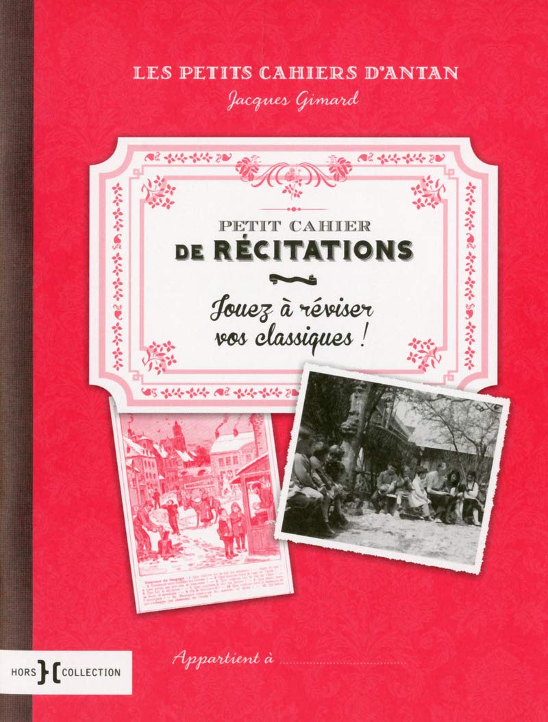 Petit cahier de récitations: Jouez à réviser vos classiques ! Leisure & Fun