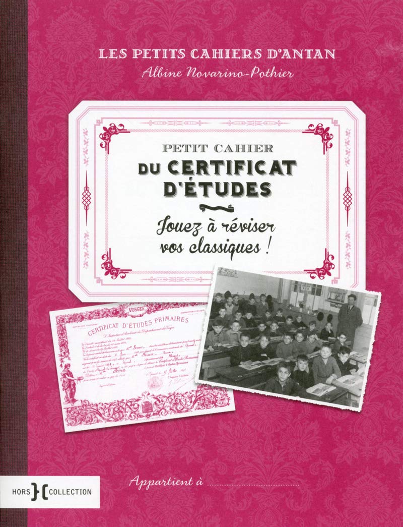 Petit cahier du certificat d'études book