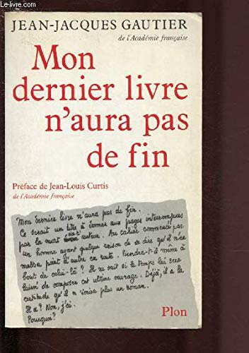Mon dernier livre n'aura pas de fin book