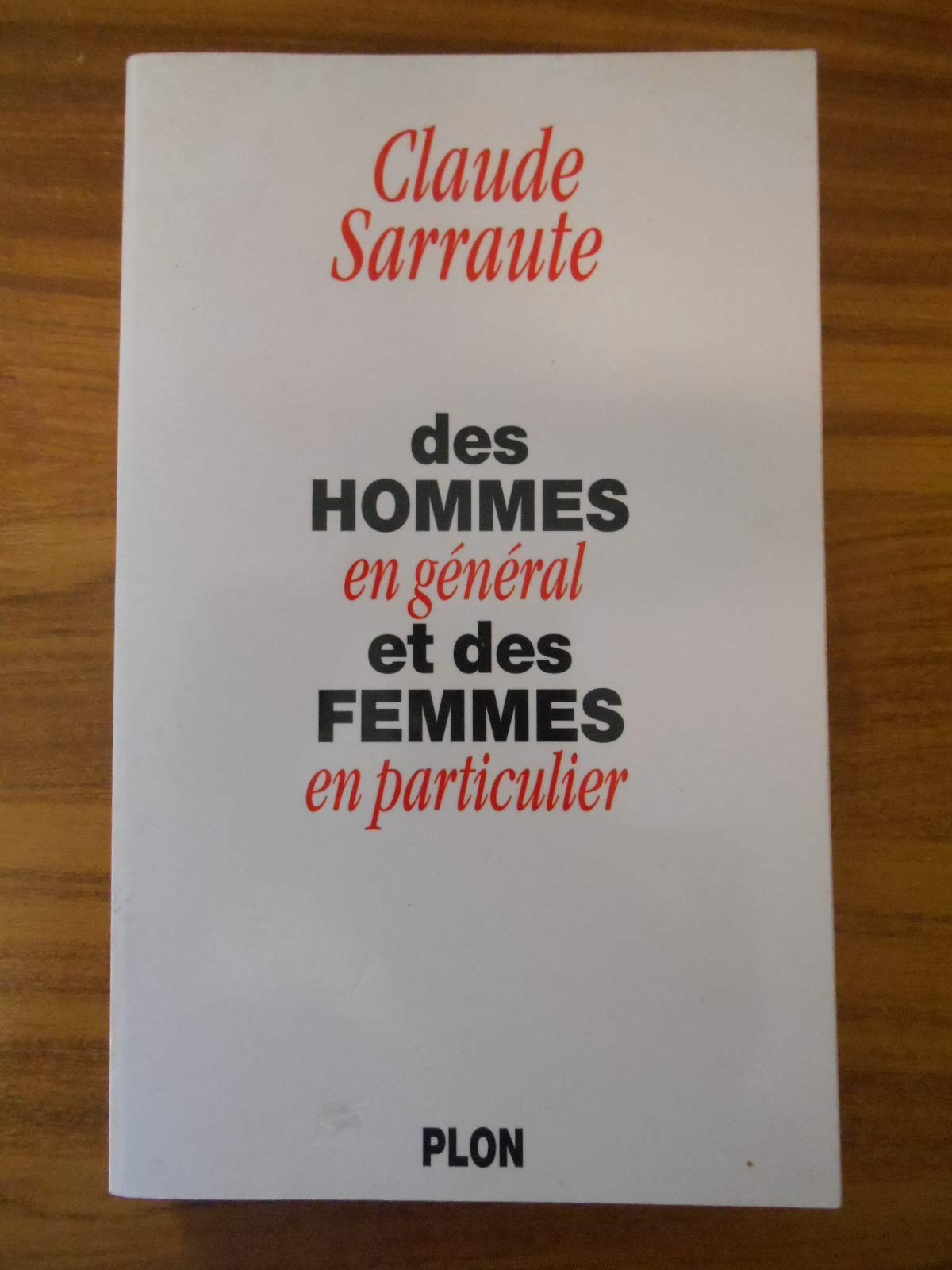 Des hommes en général et des femmes en particulier Books